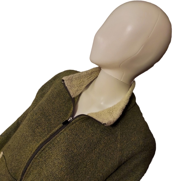 KUHL Alfpaca Full Zip Knit Fleece Jacket Heather Green - Picture 2 of 13